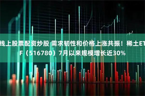 线上股票配资炒股 需求韧性和价格上涨共振!稀土ETF(516780)7月以来规模增长近30%