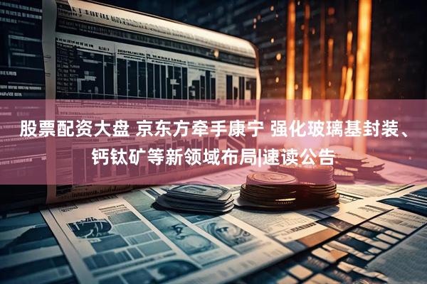 股票配资大盘 京东方牵手康宁 强化玻璃基封装、钙钛矿等新领域布局|速读公告