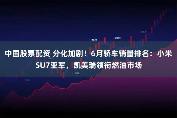 中国股票配资 分化加剧！6月轿车销量排名：小米SU7亚军，凯美瑞领衔燃油市场